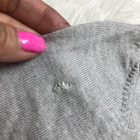 Talbots || Wool Gray Open Cardigan - Picture 6 of 7